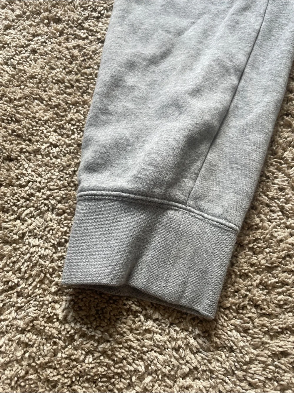 Nike Kids Light Gray Sweat Joggers with White Logo